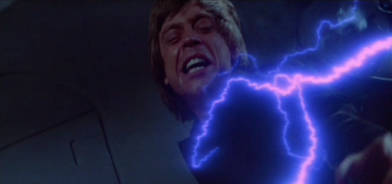The emotional impetus for Vader's turn back to the light: watching his son dying.